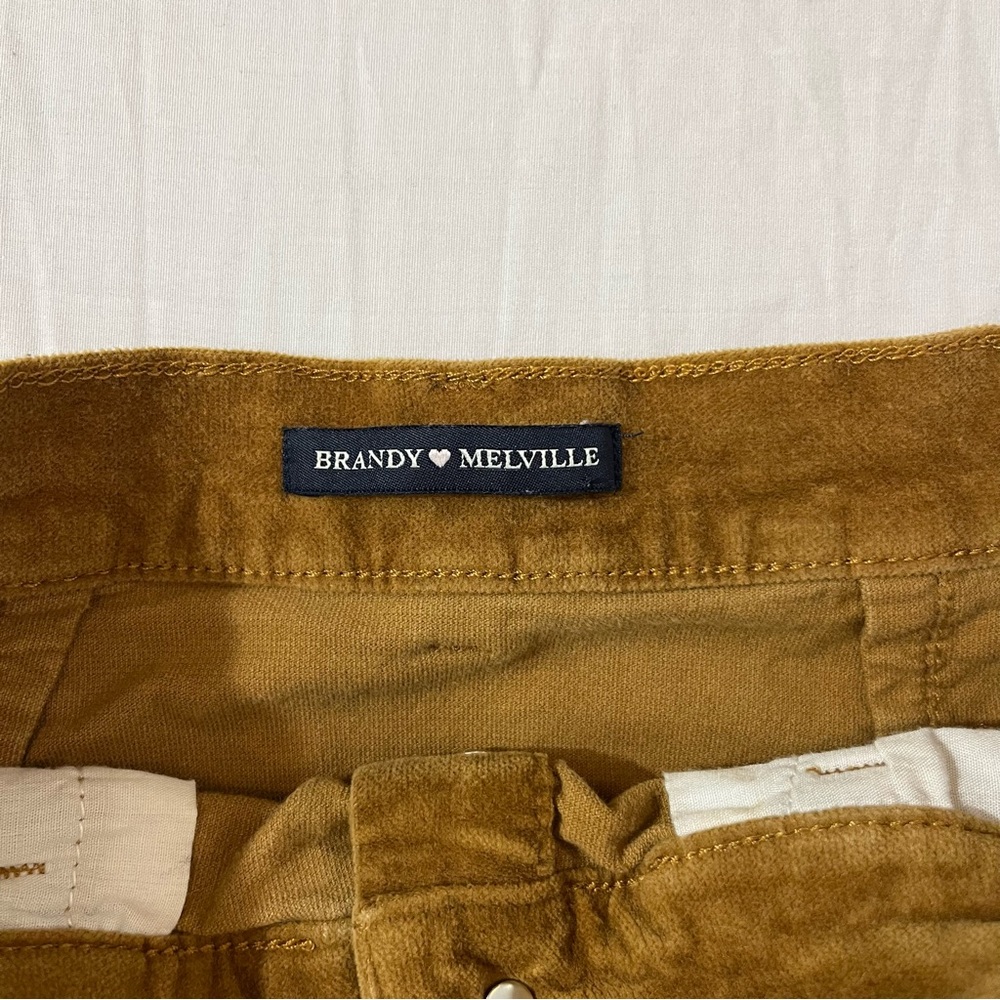 Brandy Melville Corduroy Brown Tan Skirt with front buttons, size small - Picture 4 of 5